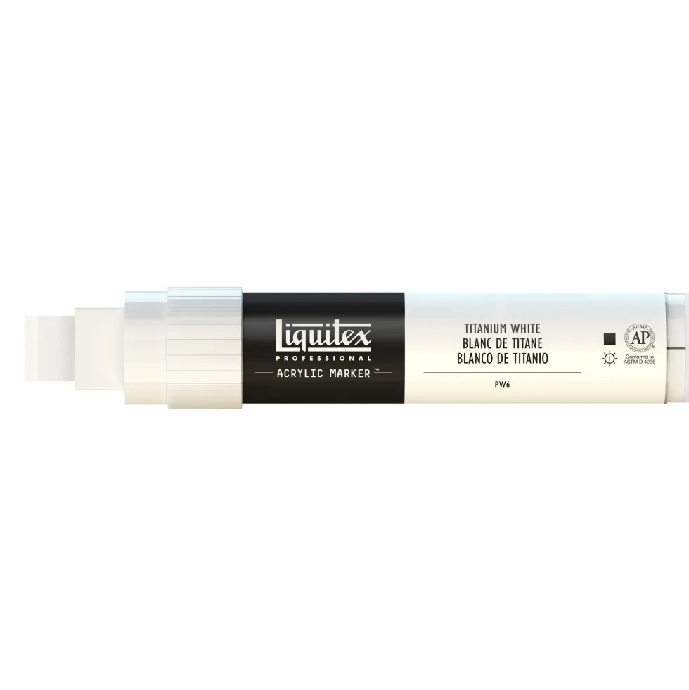 Marker akrylowy - Liquitex - titanium white, 15 mm