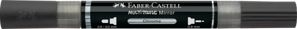 Marker akrylowy Multimark Mirror - Faber-Castell - 551 Liquid Chrome