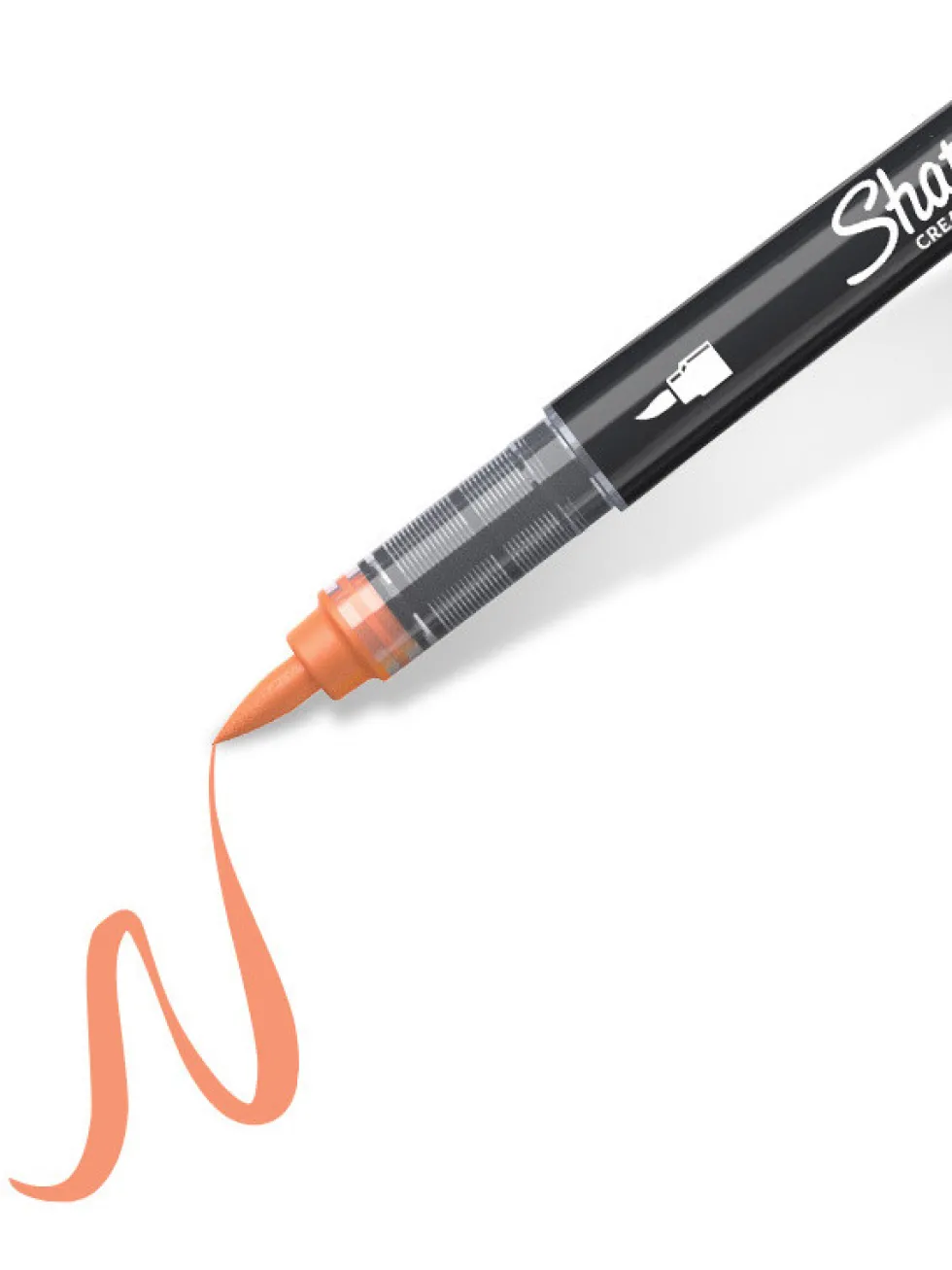 Marker akrylowy pędzelkowy Brush - Sharpie - Orange