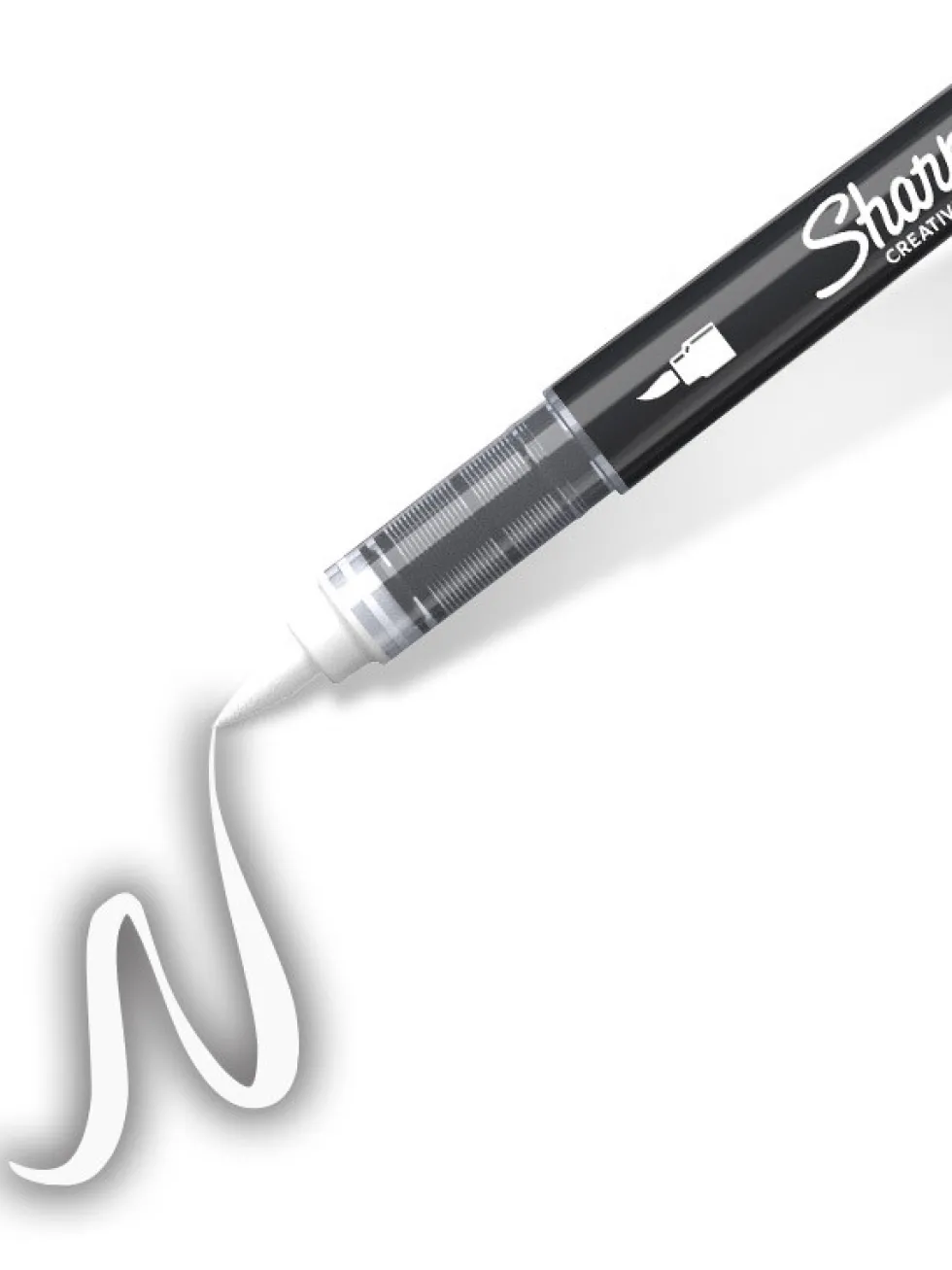 Marker akrylowy pędzelkowy Brush - Sharpie - White