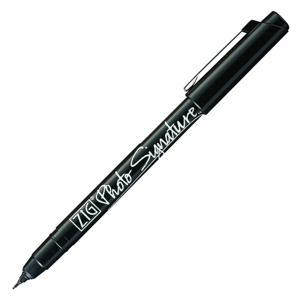 Marker do podpisywania zdjęć ZIG Photo Signature - Kuretake - czarny, 0,7 mm