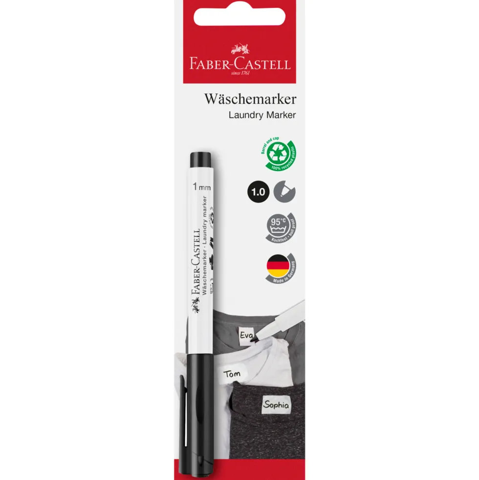 Marker do tkanin - Faber-Castell - czarny