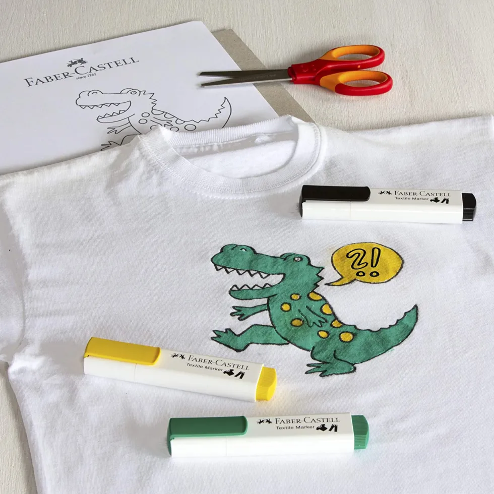 Marker do tkanin - Faber-Castell - czarny