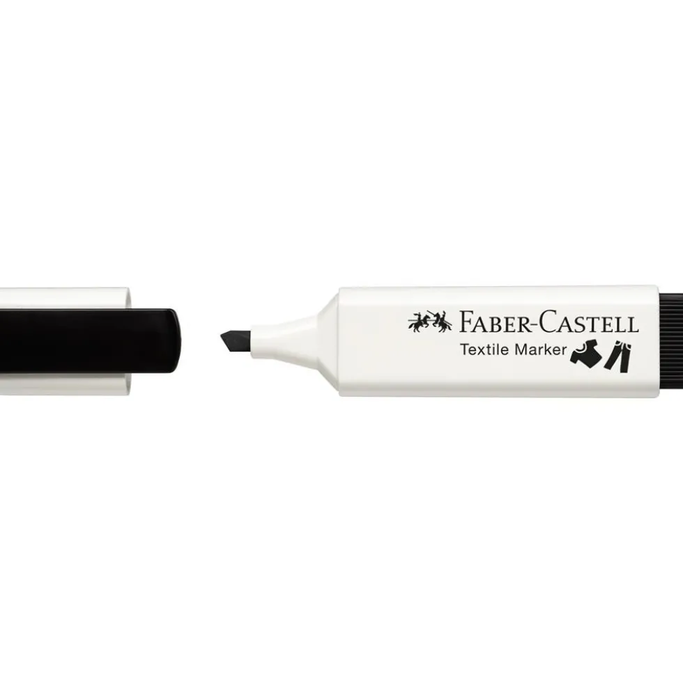 Marker do tkanin - Faber-Castell - czarny