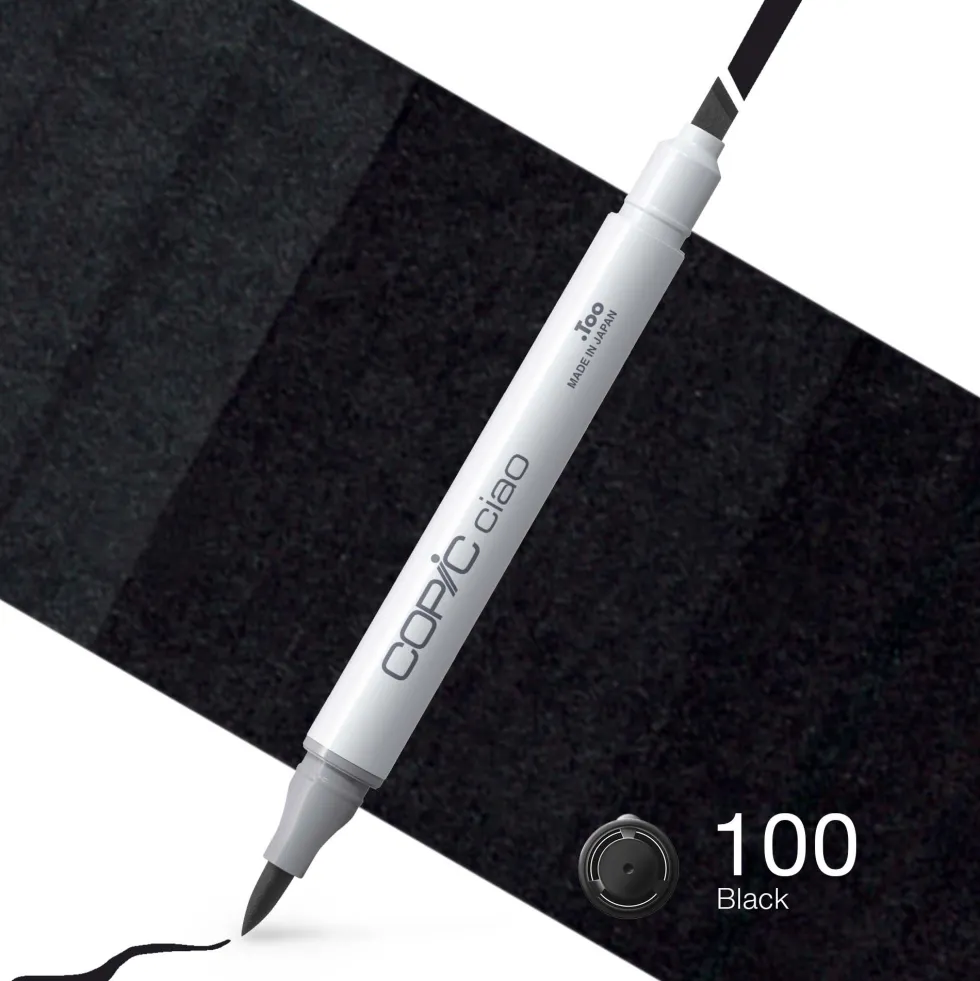 Marker dwustronny Copic Ciao - 100 Black