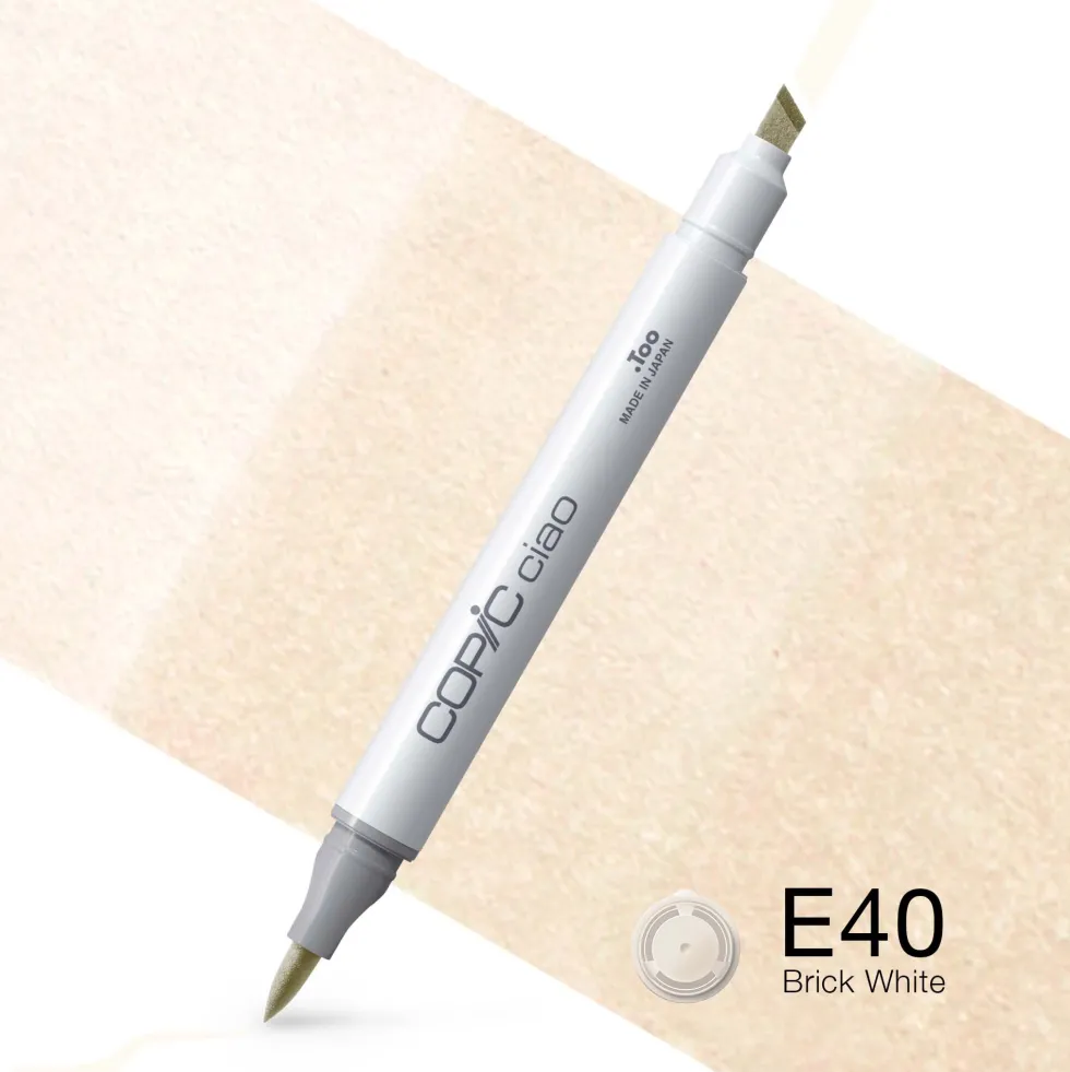 Marker dwustronny Copic Ciao - E40 Brick White