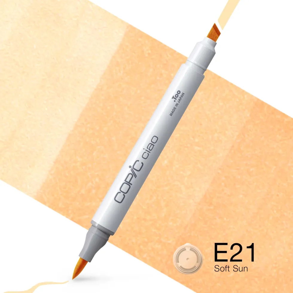 Marker dwustronny Copic Ciao - E21 Soft Sun