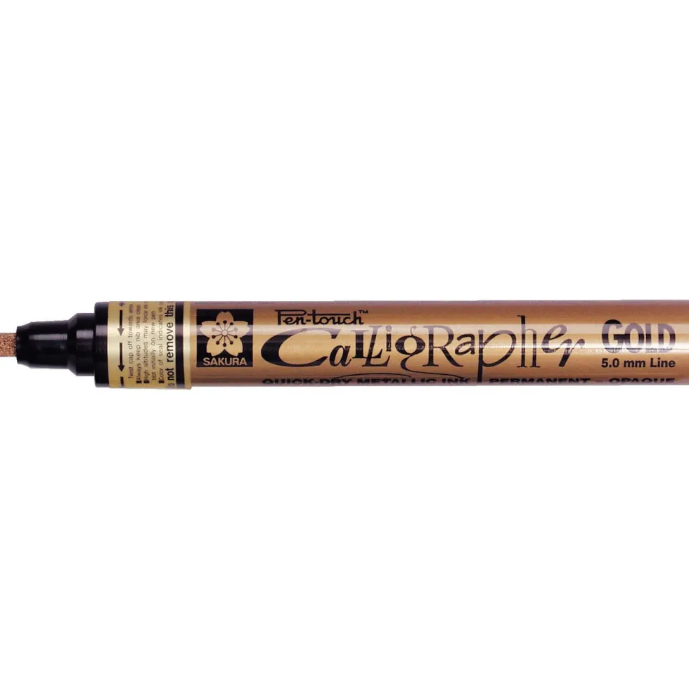 Marker olejny Pen-Touch Calligrapher - Sakura - Gold, 5 mm