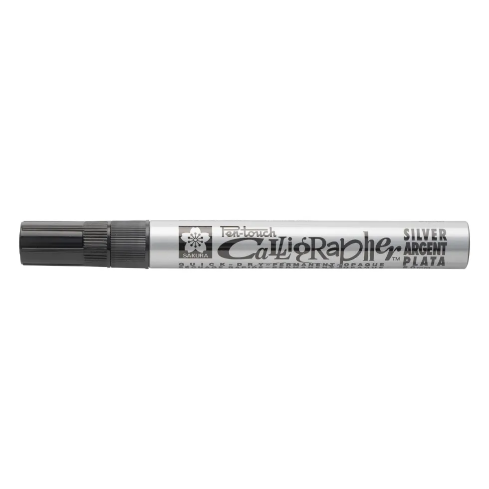 Marker olejny Pen-Touch Calligrapher - Sakura - Silver, 5 mm