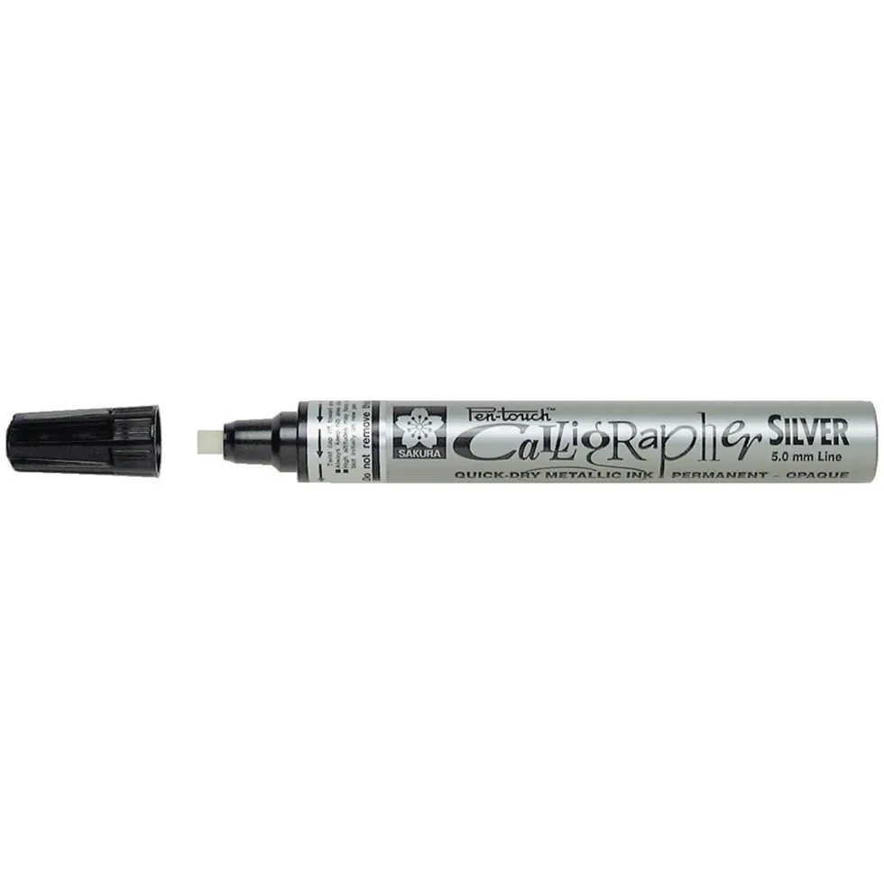 Marker olejny Pen-Touch Calligrapher - Sakura - Silver, 5 mm