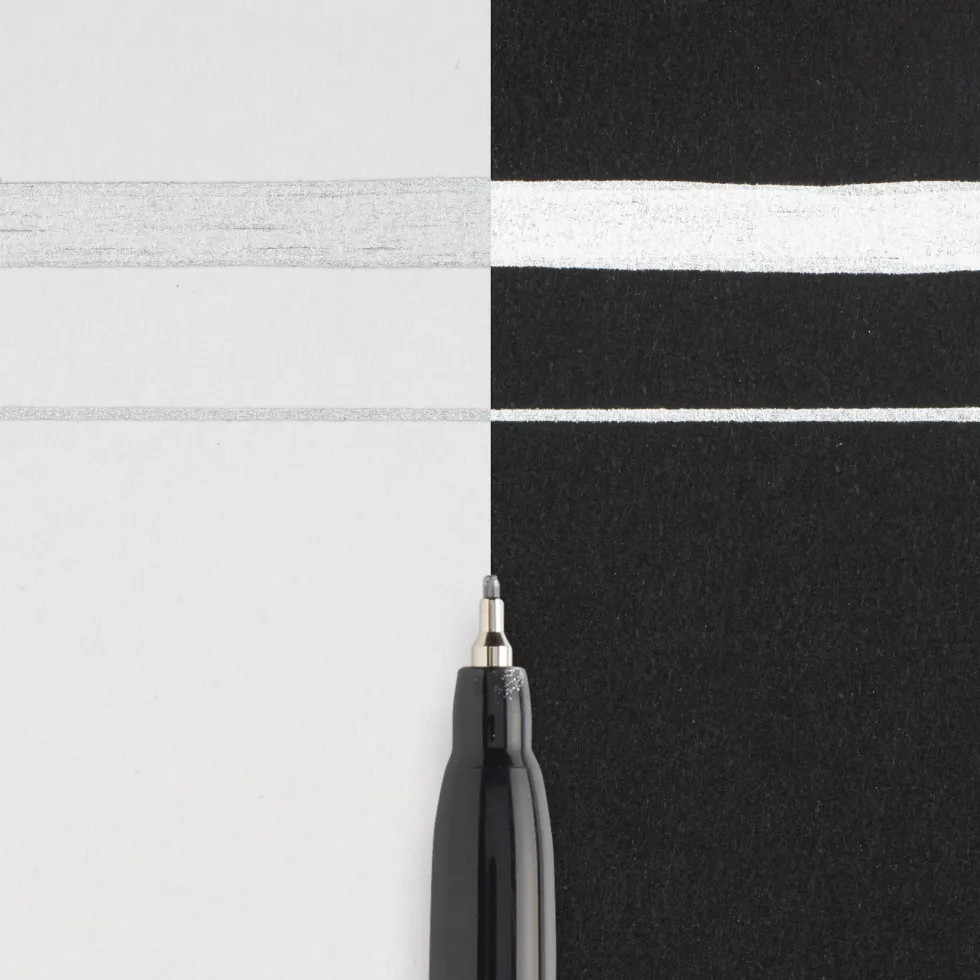 Marker olejny Pen-Touch - Sakura - Silver, 0,7 mm