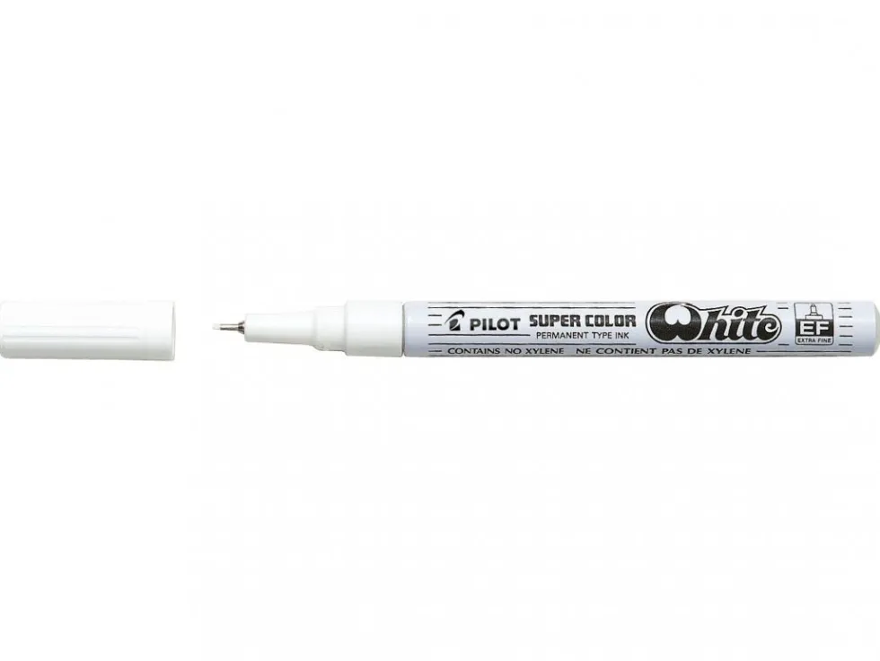 Marker olejowy Super Color - Pilot - biały, 0,5 mm