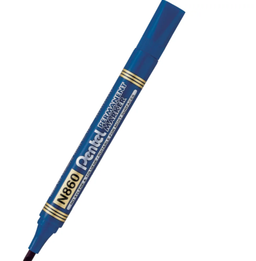 Marker permanentny N860 - Pentel - niebieski, 4,5 mm