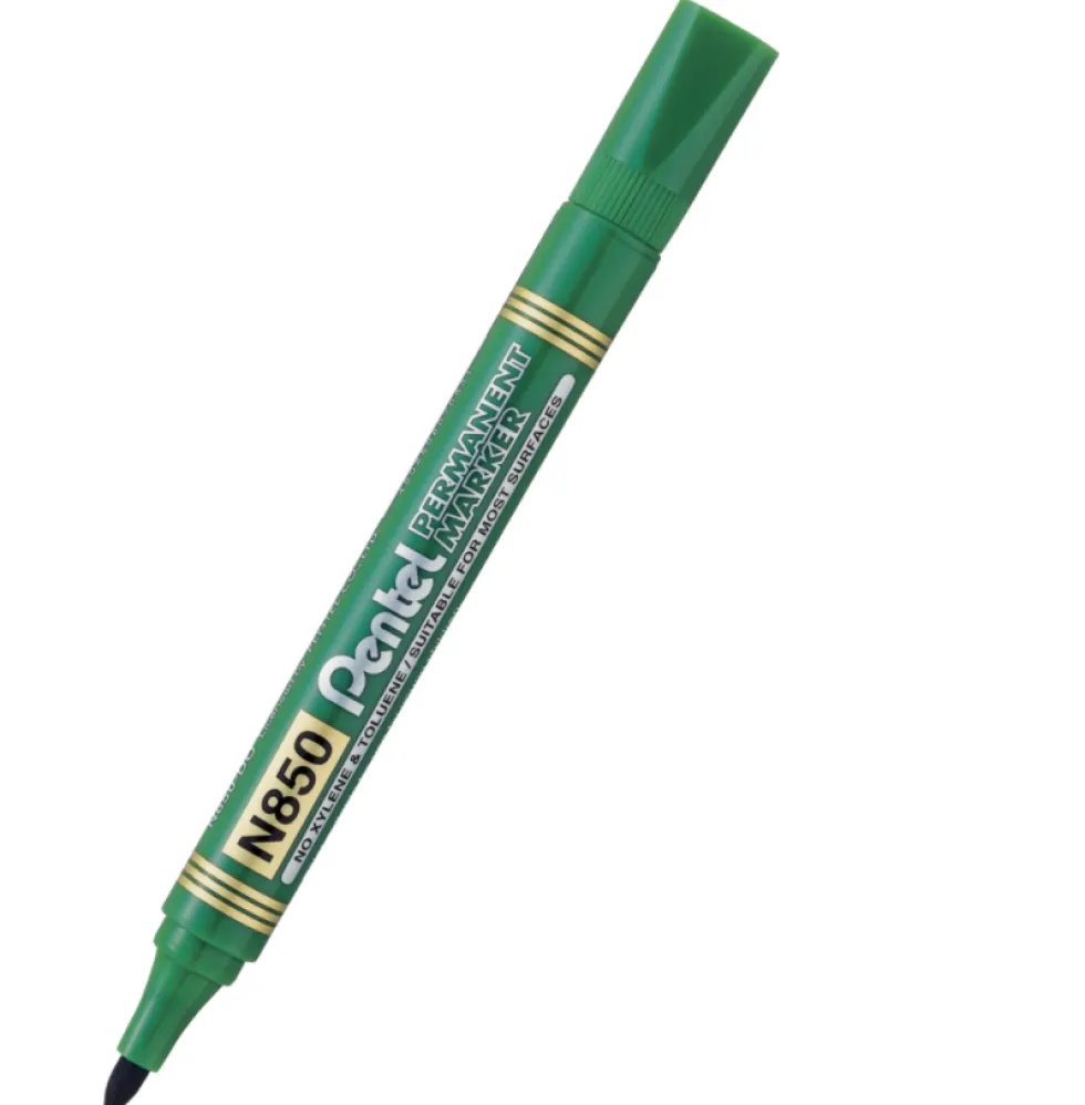 Marker permanentny N850 - Pentel - zielony, 4,5 mm