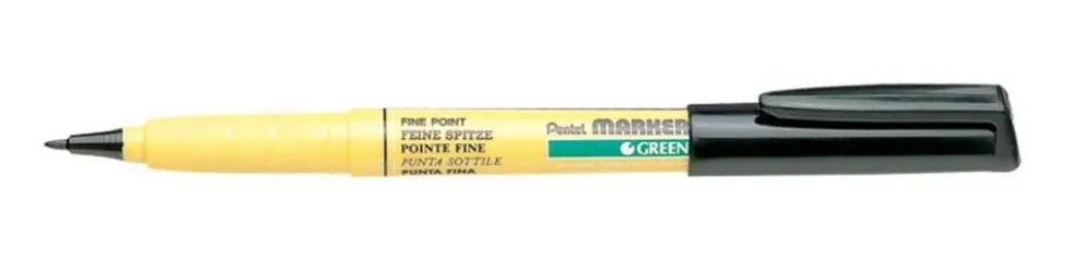 Marker, pisak do tkanin - Pentel - czarny