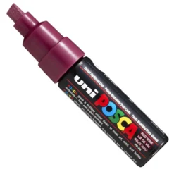 Marker Posca PC-8K - Uni - czerwony, red wine