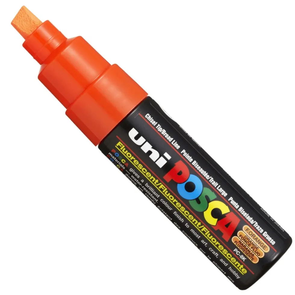 Marker Posca PC-8K - Uni - pomarańczowy, fluo orange