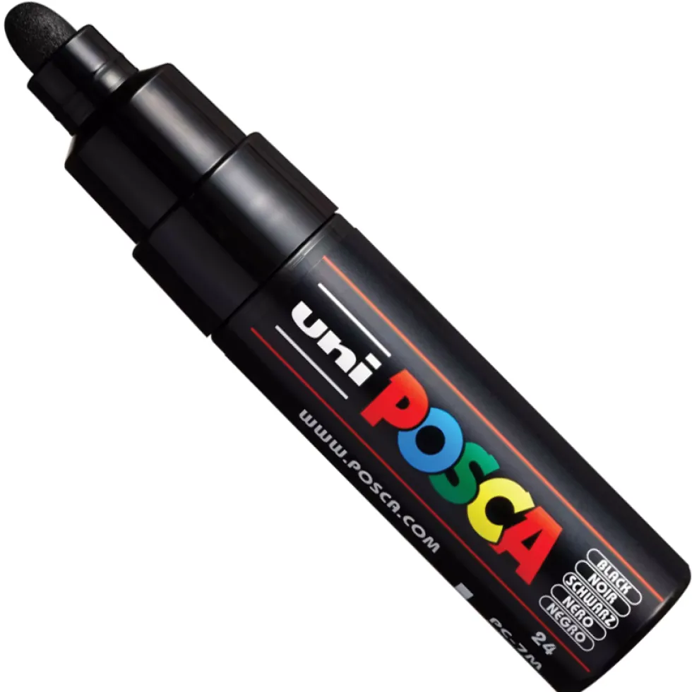 Marker Posca PC-7M - Uni - czarny, black