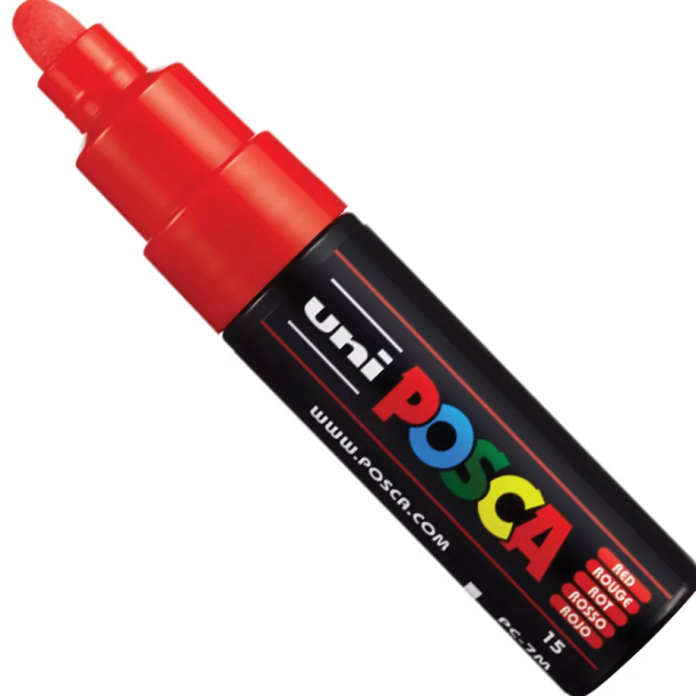 Marker Posca PC-7M - Uni - czerwony, red