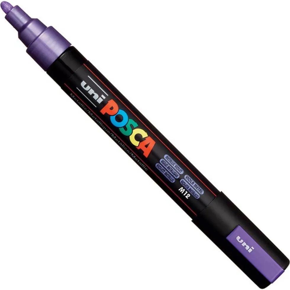 Marker Posca PC-5M - Uni - fioletowy, metallic violet