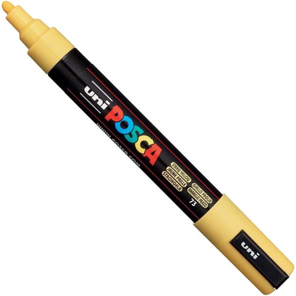 Marker Posca PC-5M - Uni - żółty, straw yellow