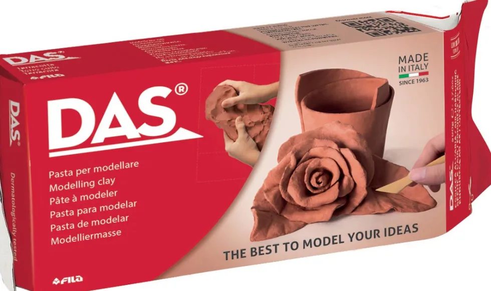 Masa modelarska - DAS - terracotta, 1 kg