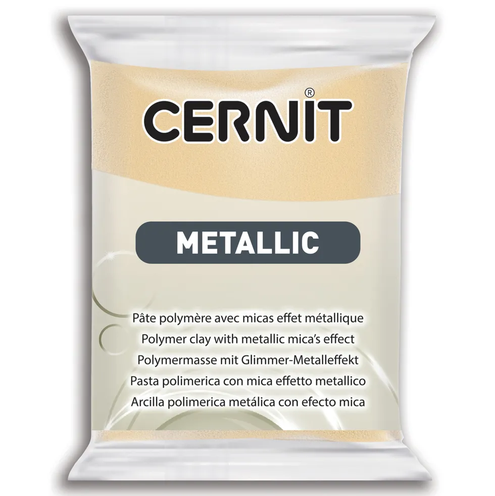 Masa termoutwardzalna Metallic - Cernit - 045, Champagne, 56 g