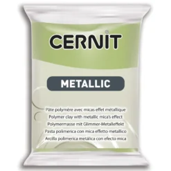 Masa termoutwardzalna Metallic - Cernit - 051, Green Gold, 56 g