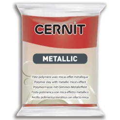 Masa termoutwardzalna Metallic - Cernit - 400, Red, 56 g
