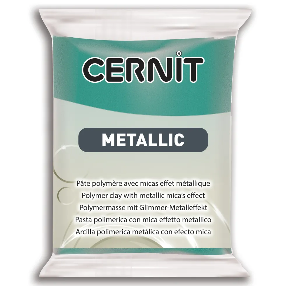 Masa termoutwardzalna Metallic - Cernit - 676, Turquoise, 56 g