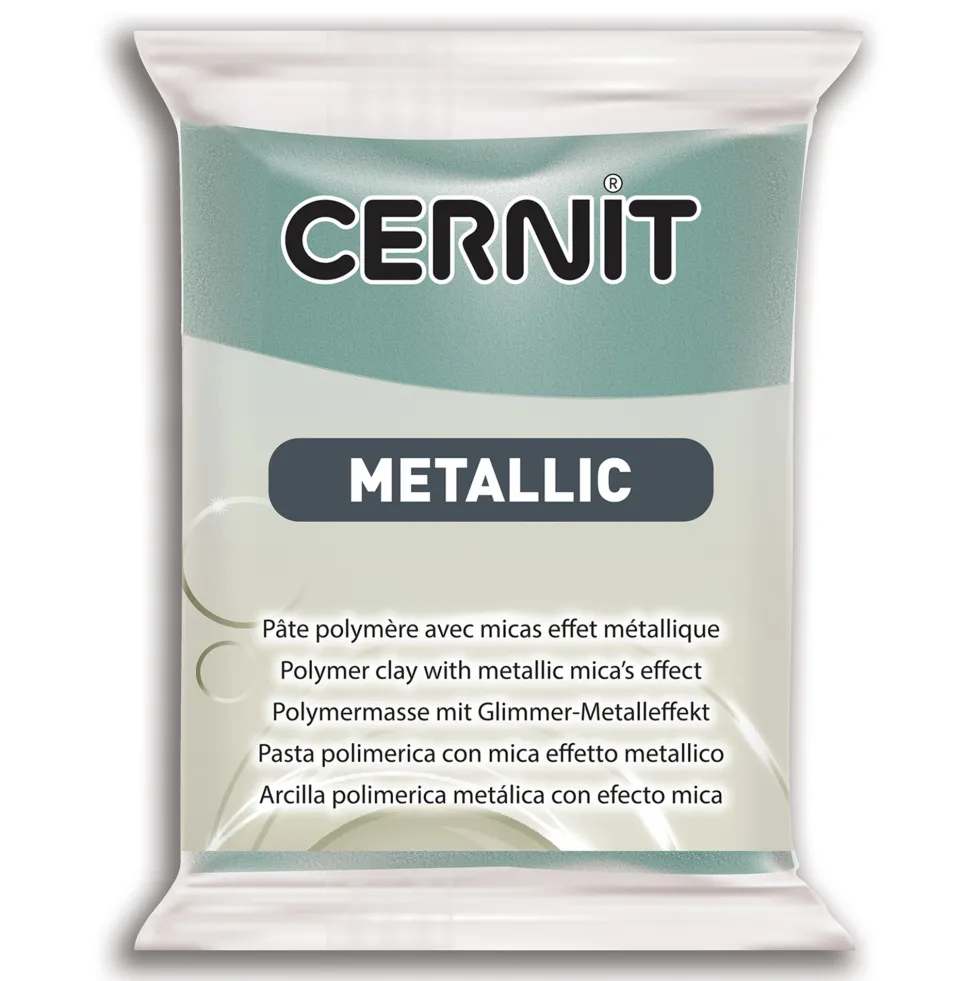 Masa termoutwardzalna Metallic - Cernit - 054, Turquoise Gold, 56 g