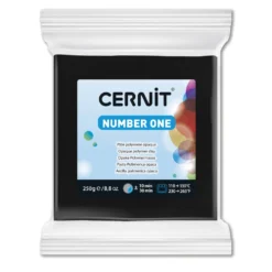 Masa termoutwardzalna Number One - Cernit - 100, Black, 250 g