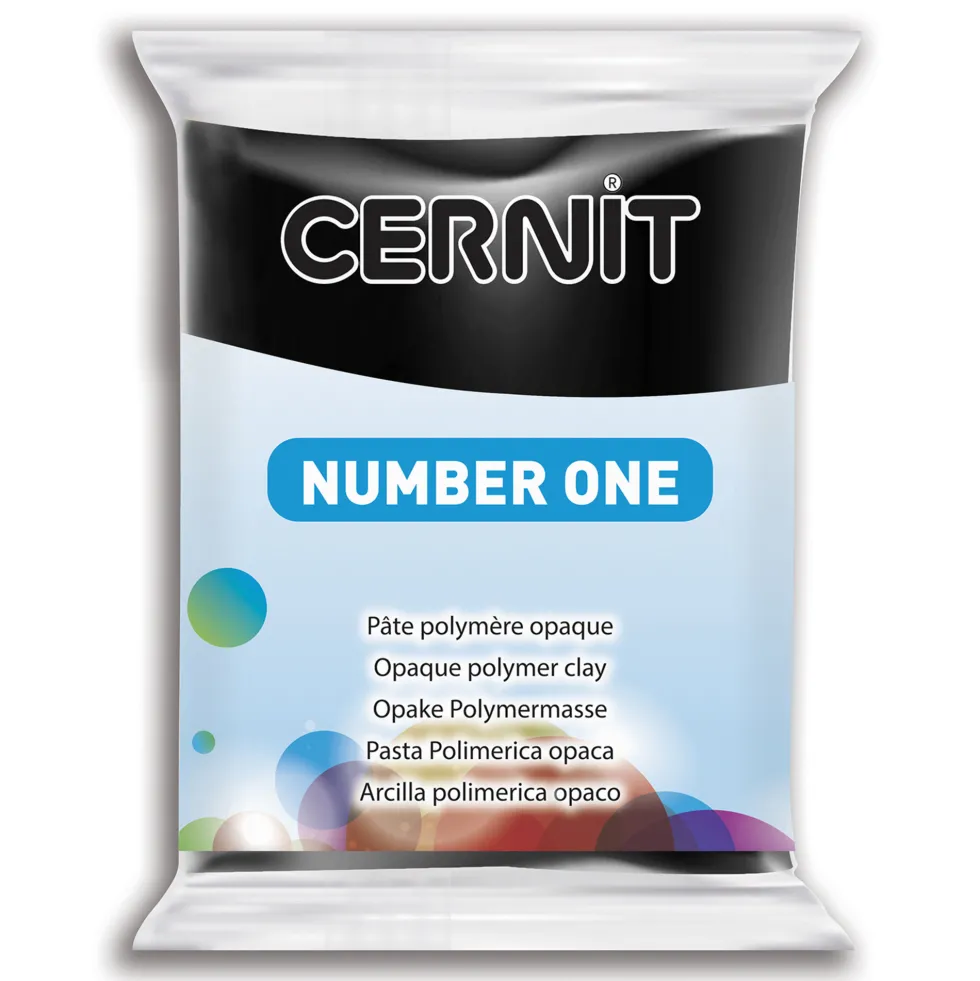Masa termoutwardzalna Number One - Cernit - 100, Black, 56 g