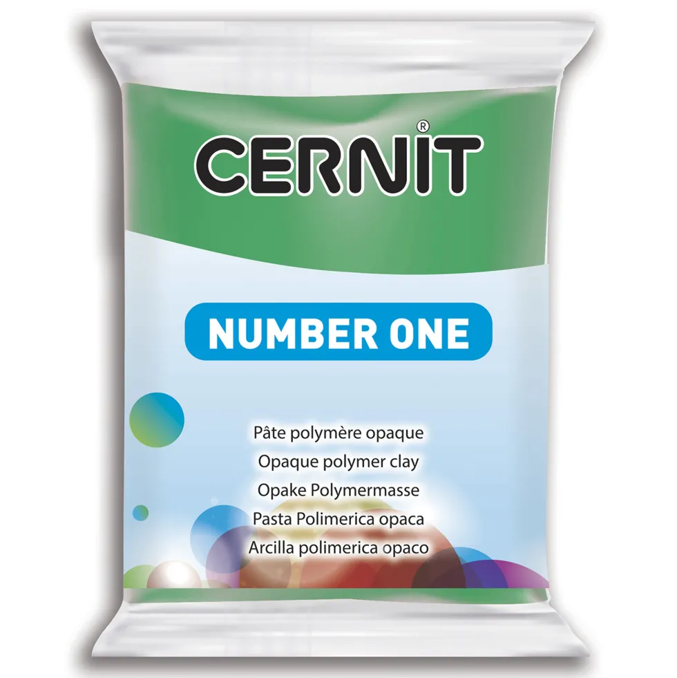 Masa termoutwardzalna Number One - Cernit - 600, Green, 56 g