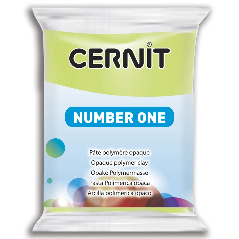 Masa termoutwardzalna Number One - Cernit - 601, Lime Green, 56 g