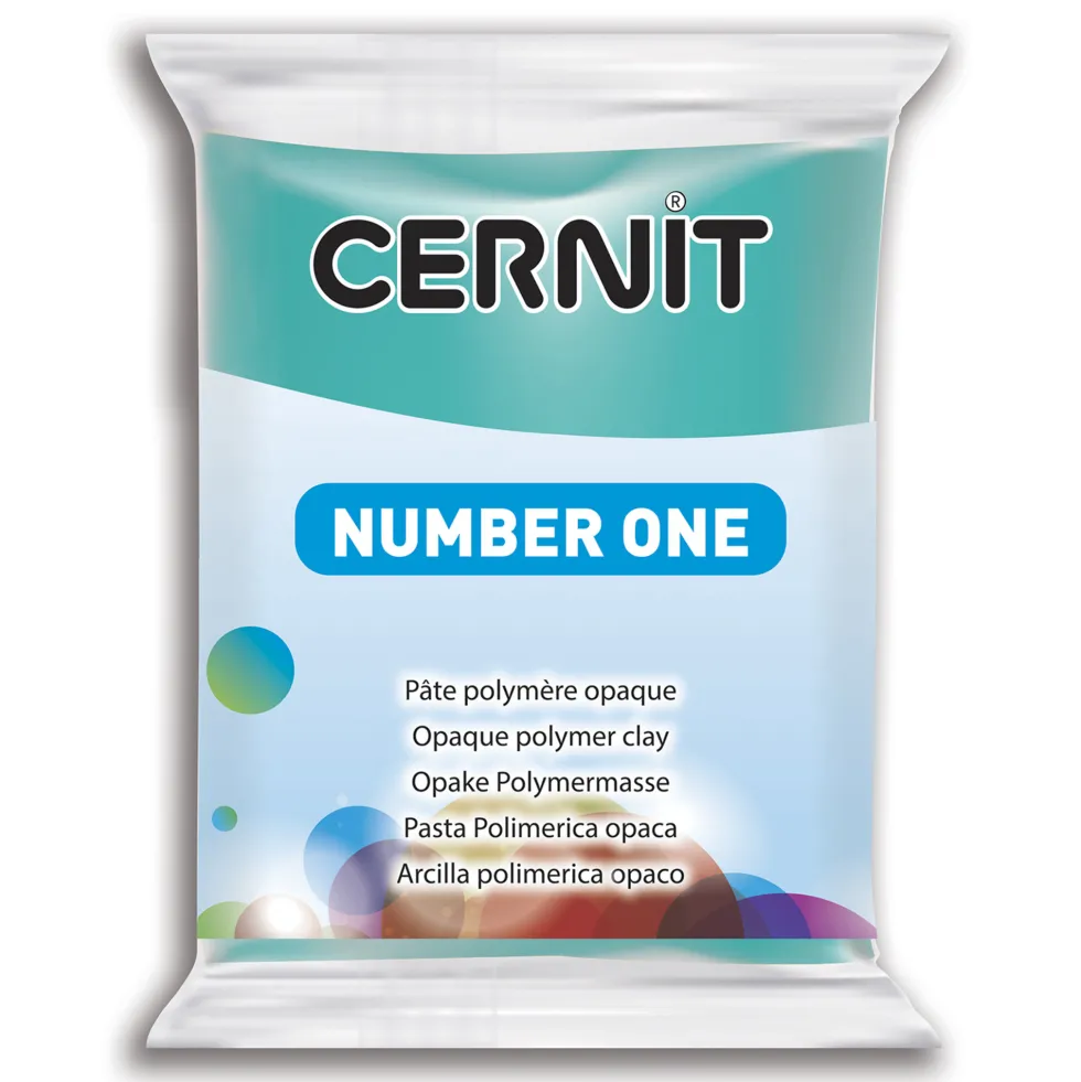 Masa termoutwardzalna Number One - Cernit - 676, Turquoise Green, 56 g