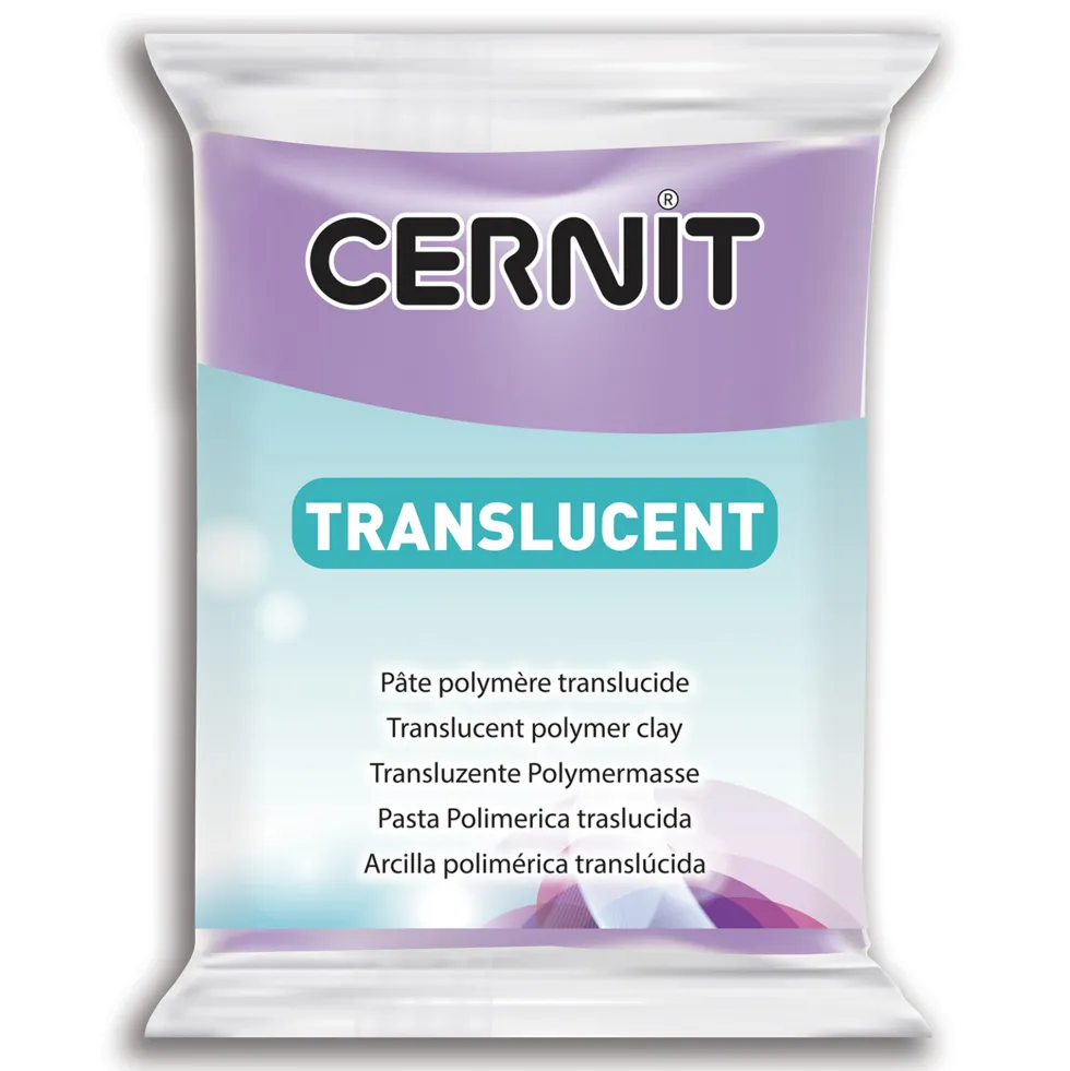 Masa termoutwardzalna Translucent - Cernit - 900, Violet, 56 g