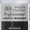 Medium do farb akrylowych Matt - Winsor & Newton - matowe, 500 ml