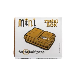 Metalowa kasetka Mini Box na 12 półkostek akwareli - Roman Szmal - Gold