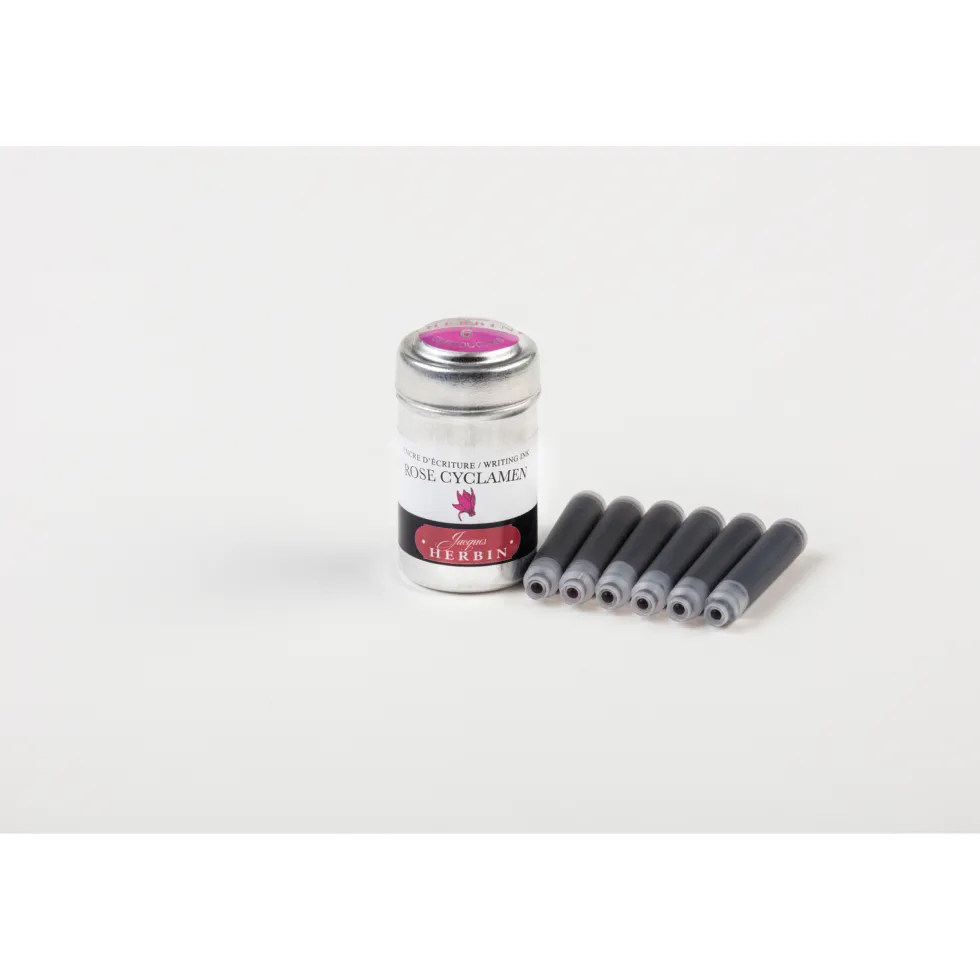 Naboje atramentowe - J.Herbin - Cyclamen Pink 6 szt.