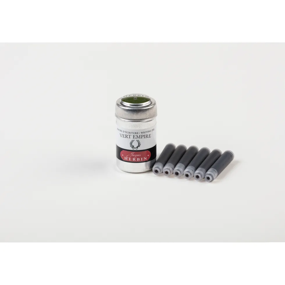 Naboje atramentowe - J.Herbin - Empire Green 6 szt.