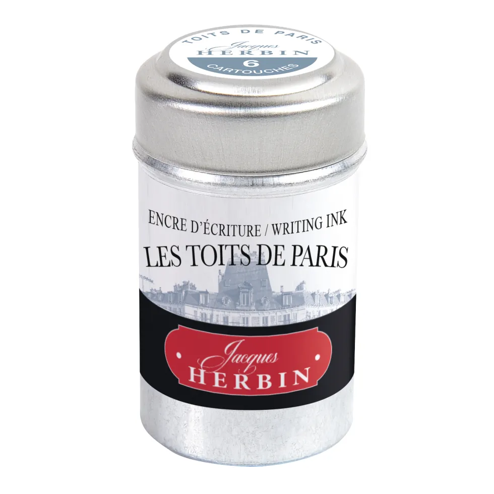 Naboje atramentowe - J.Herbin - Les Toits de Paris 6 szt.