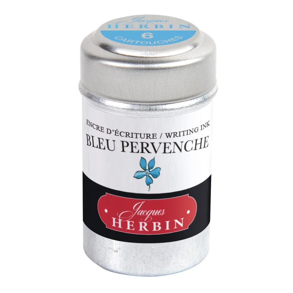 Naboje atramentowe - J.Herbin - Periwinkle Blue 6 szt.