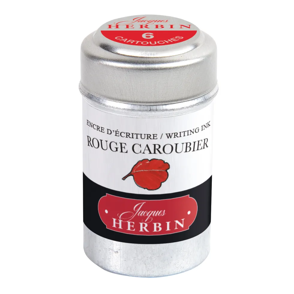 Naboje atramentowe - J.Herbin - Ruby Red 6 szt.