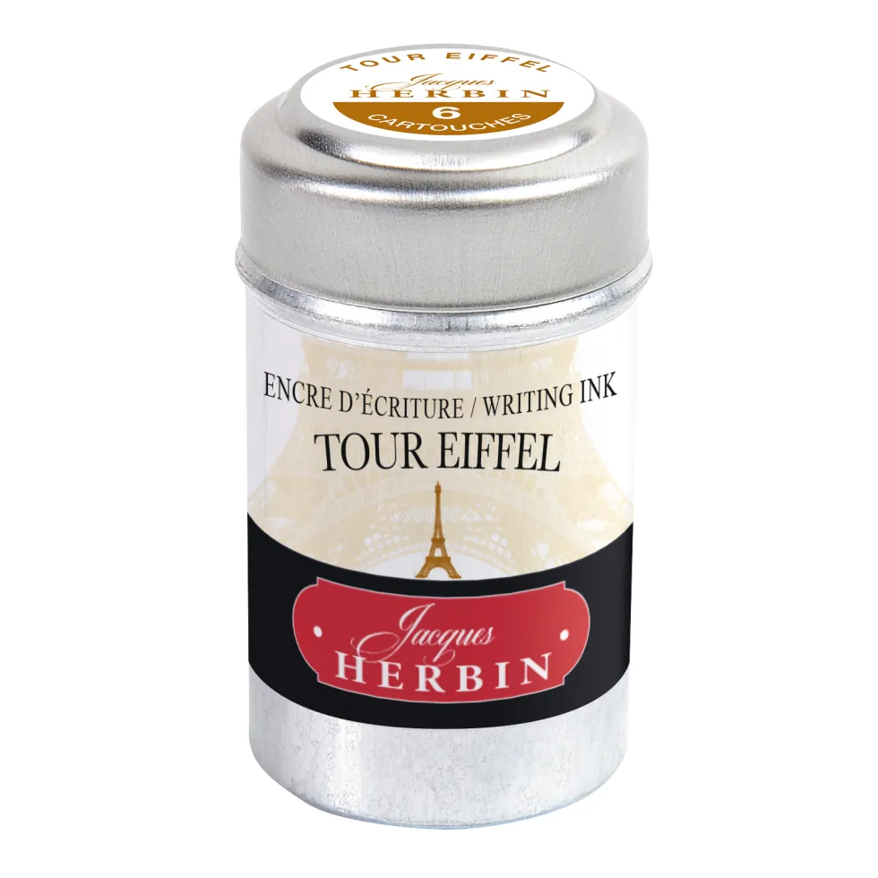 Naboje atramentowe - J.Herbin - Tour Eiffel 6 szt.
