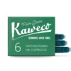 Naboje atramentowe - Kaweco - Palm Green, 6 szt.