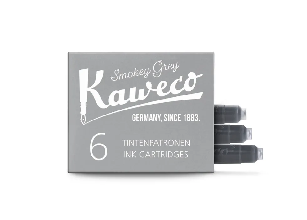 Naboje atramentowe - Kaweco - Smokey Grey, 6 szt.