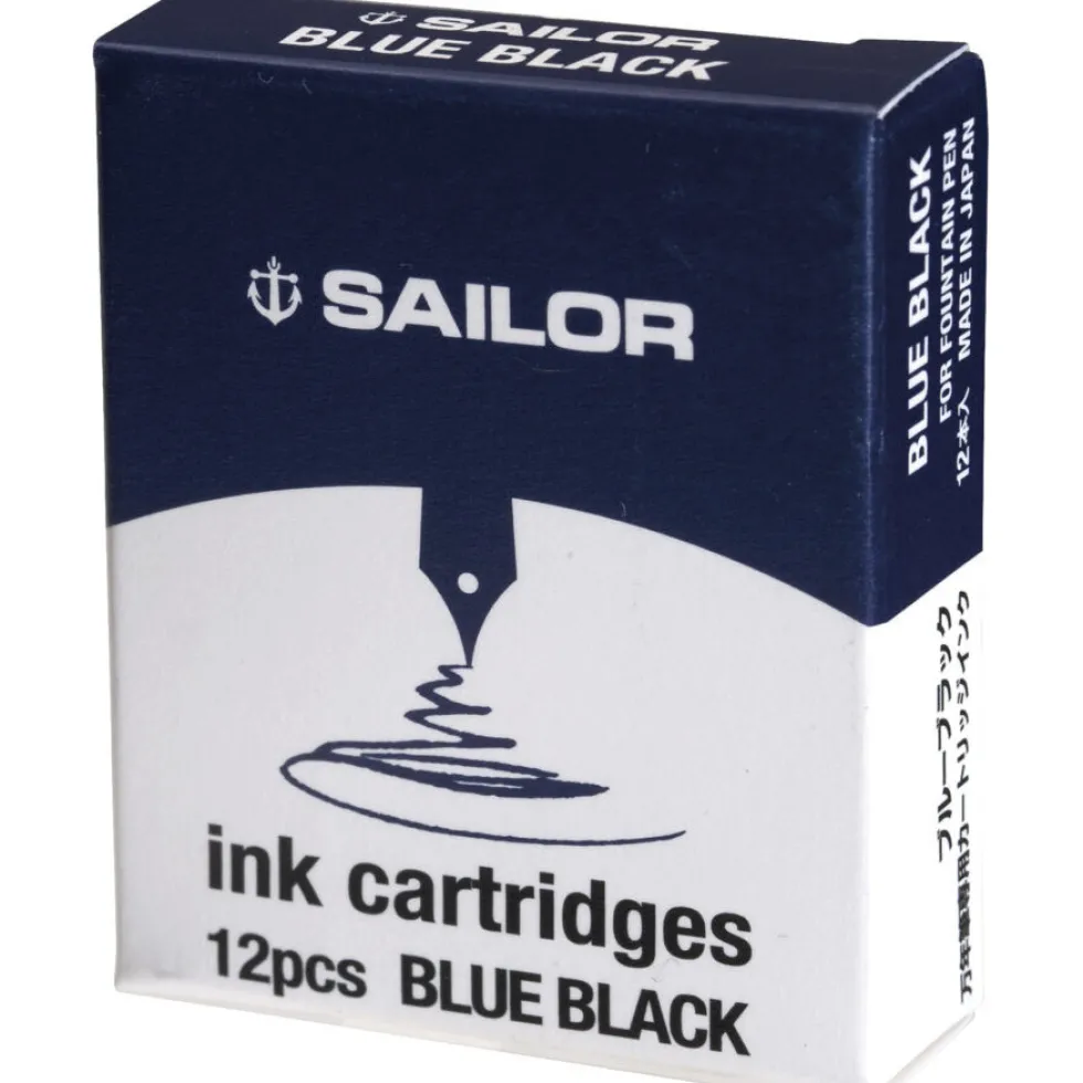Naboje atramentowe - Sailor - Blue Black 12 szt.