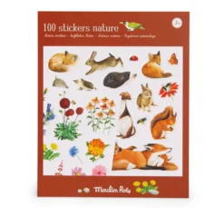 Naklejki dla dzieci - Moulin Roty - Natura, 100 szt.