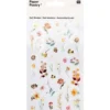 Naklejki żelowe - Paper Poetry - kwiaty, 35 szt.